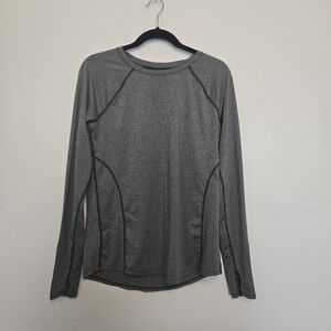 Gray Long Sleeve Women's Top